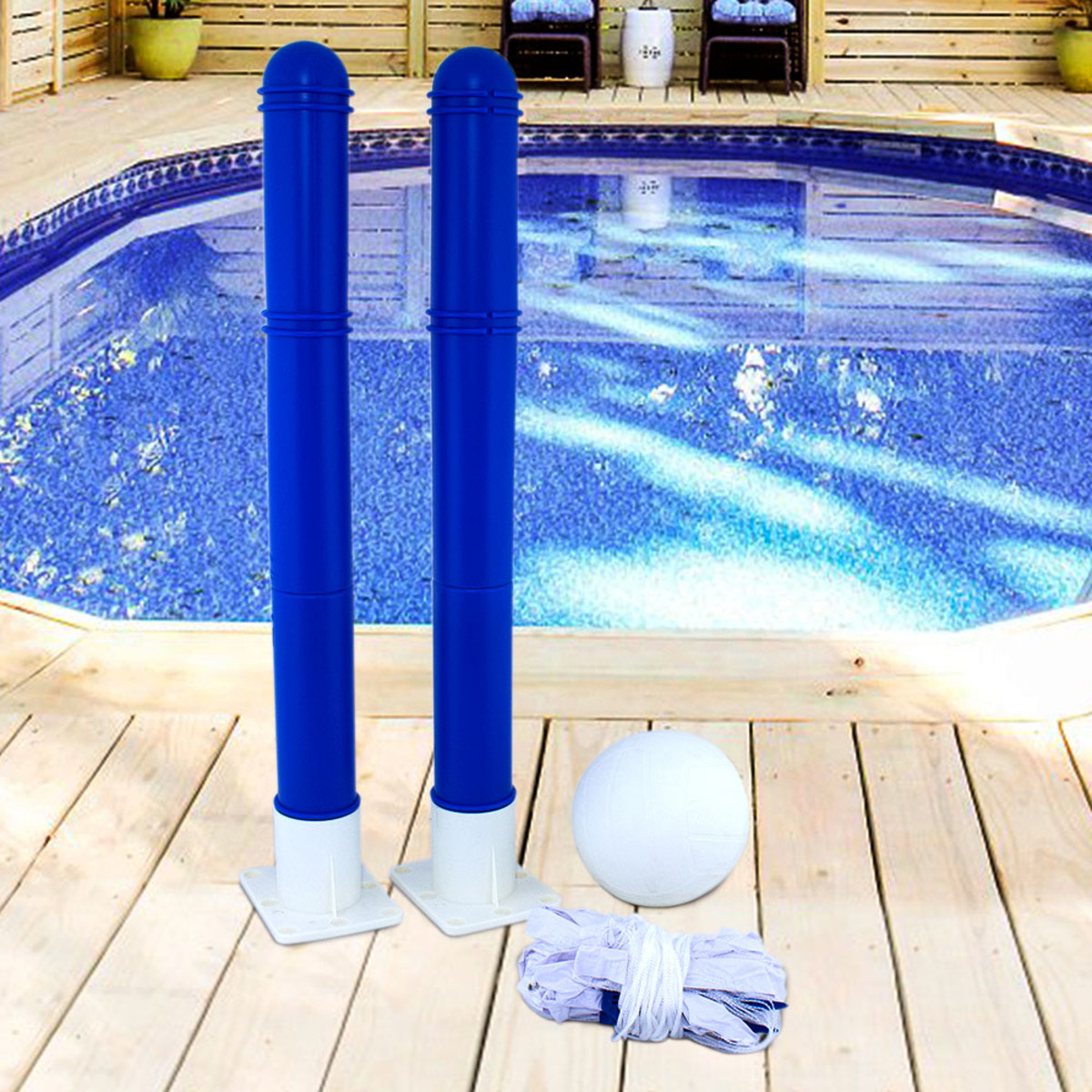 swimming pool volleyball